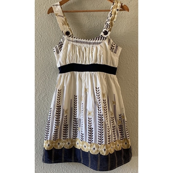 Studio Spa Dresses & Skirts - Studio Spa Women's Sz Large Neutral Cream Lightweight Cotton Summer Dress